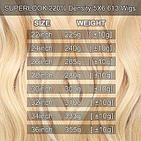 Superlook 5X6 613 Lace Front Wig Human Hair 240 Density Blonde Lace Front Wigs Human Hair Wear And Go Glueless Wigs Human Hair