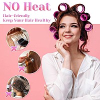 Self Grip Rollers Hair Curlers 30Pcs Set With 18Pcs Hair Roller 3 Sizes 6 Large Rollers 6 Medium Rollers And 6 Small Rollers