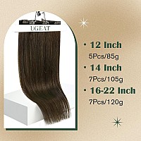 Ugeat Hair Extensions Real Human Hair Clip Ins Brown Clip In Hair Extensions Human Hair 22 Inch Clip In Hair Extensions Remy Hum