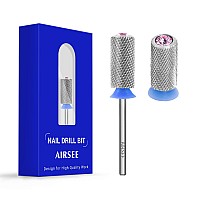 Airsee Tungsten Carbide Acrylic Nail Drill Bit Efile Electric File Machine Head Tip For Manicure Polishing Art Remove Gel 332