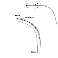 Aumeo G23 Titanium Piercing Taper 12G 14G 16G 18G Piercing Taper Insertion Tool For Nose Lip Monroe Ear Tragus Threadlessintern