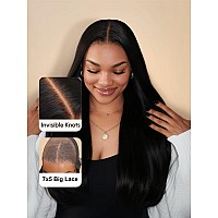 Unice Straight Bye Bye Knots Wig Bleached Invisible Knots 7X5 Lace Front Wigs Human Hair Put On And Go Glueless Human Hair Wig P