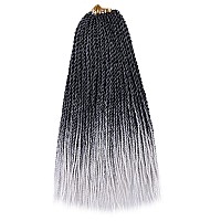 Zrq Crochet Hair Senegalese Twist 14 Inch 8 Packs Small Crochet Hair For Braiding Crochet Braids Hair For Black Women Crochet B