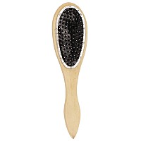 Hair Brush Stainless Steel Wig Brush Wig Comb, Prevent Frizzing Prevent Static Electricity Exquisite Wooden Handle Wig Brush, For Home And Wig Stores