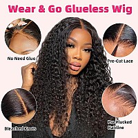 Rui Mei Si Wear And Go Glueless Wigs Human Hair Pre Plucked Pre Cut For Beginners Deep Wave Lace Front Wigs Human Hair 4X4 Hd La