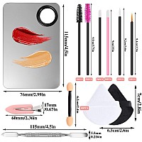 Disposable Makeup Applicators Tools Kit 100 Mascara Wands 100 Lipstick Applicators 50 Disposable Eyeliner Brushes 10 Eye Shadow