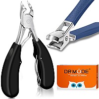 Toenail Clippers For Thick Toenails Drmode Heavy Duty Toe Nail Clippers For Thick Ingrown Nails For Seniors With Wide Opening