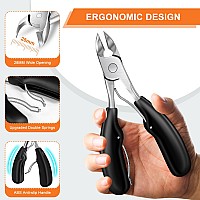 Toenail Clippers For Thick Toenails Drmode Heavy Duty Toe Nail Clippers For Thick Ingrown Nails For Seniors With Wide Opening