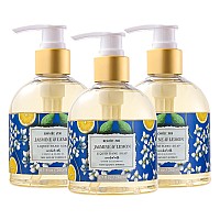 Romiie Zoi Liquid Hand Soap With Gift Box Pure Natures Embrace Jasmine Lemon 260Ml 87 Floz Pack Of 3