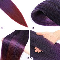 Ombre Pre Stretched Braiding Hair 283 Packs Silky Color Blend Braid Hair Extensions 100 Kanekalon Synthetic Crochet Hair B