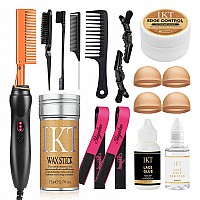 Hot Comb Set Electric Hair Straightener Comb Curling Iron For Natural Black Hair Wigs Pressing Combs With Wig Glue Hair Wax Sti