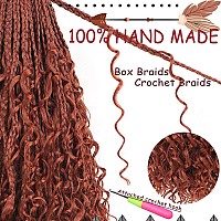 Beverlee 24 Inch Boho Box Braids 8 Packs Goddess Box Braids Crochet Hair Bohemian Hippie Braids Braiding Hair Box Braids With Cu