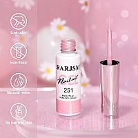 Rarjsm Pearl Pink Nail Art Gel Liner Pearlescent Shell Glitter Swirl Effect Gel Nail Polish 8Ml Build In Thin Brush Painted Draw