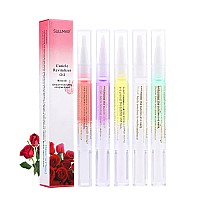 Sullmar Nail Nutrition Oil Pen 5Pcs Cuticle Oil Pen Nails Nail Strengthen Cuticle Oil Pen Nail Care For Diy At Home And Salon Cu