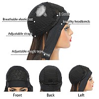 Aksice Synthetic Curly Headband Wig For Black Women 26 Inch Wet And Wavy Wigs With Attached Headbands Glueless Half Head Band