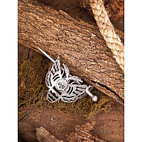 Haquil Skull Moth Insect Hairpin Silver Hair Sticks Irish Hair Decor For Long Hair