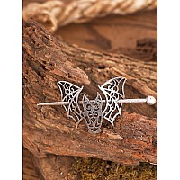 Haquil Bat Hair Clip Fashion Punk Gothic Hairpin With Viking Design Men Women Jewelry Gift