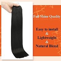 Full Shine Black Micro Beads Hair Extensions Color 1B Micro Link Hair Extensions Human Hair 16Inch Micro Loop Human Hair Extensi