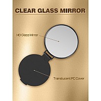 Qislee Compact Mirror Bulk Round Makeup Mirror For Purse Set Of 200 Black