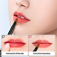 Unaone 2 Pack Lip Brush For Lipstick Retractable Lip Brushes Dualended Makeup Brush For Lipstick Lip Gloss Include Lid