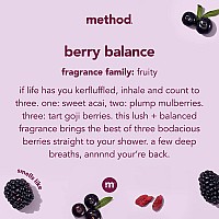 Method Body Wash Berry Balance Paraben And Phthalate Free 18 Oz Pack Of 1