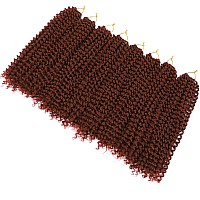 Alrence Passion Twist Hair Copper Red 14 Inch 8 Packs Passion Twist Crochet Hair Long Bohemian Crochet Braids 14 Inch 350