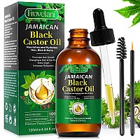 120Ml Jamaican Black Castor Oil Organic Castor Oil For Hair Growth Cold Press Unrefined Thicker Eyelashes And Eyebrows Massa