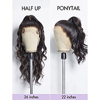 Luvme Hair 18 Loose Body Wave 360 Lace Frontal Wigs Human Hair Lace Glueless Human Hair Wig Pre Plucked Long Black Body Wave W