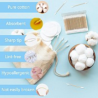 800 Pcs Pointed Cotton Swabs Double Precision Tips Cotton Swabs In A Storage Container Ideal For Touching Up Makeup Nail Pol