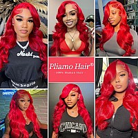 Red Lace Front Wigs Human Hair 13X4 Red Body Wave Lace Front Wigs Human Hair Red Wig Human Hair 180 Density Red Human Hair Wig