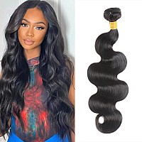 12A Brazilian Body Wave Human Hair 1 Bundle 28Inch 100 Unprocessed Brazilian Virgin Human Hair Weave Extensions Natural Color