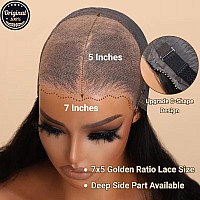 Nadula Bye Bye Knots Glueless Wig 7X5 Hd Lace Invisible Knots Lace Front Wig Human Hair Reddish Brown Yaki Straight Wig Put On A