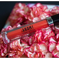 Aromi Orange Liquid Lipstick Bright Red Tangerine Lip Color With Matte Finish Long Lasting Lipstick Vegan Crueltyfree Hand