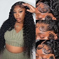 Jessica Hair Pre Plucked 180 Density Curly 13X4 Lace Front Wigs Human Hair Hd Lace Wigs 12A Glueless Wigs Human Hair Wigs For B