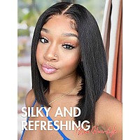 Larima Straight Bob Wig 4X4 Hd Lace Closure Glueless Wigs Human Hair Wear And Go Pre Plucked With Baby Hair Blunt Cut Short Bob