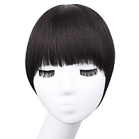 Gt Wig Yaki Clip In Bangs For Black Women Short Kinky Straight Bangs Hair Extensions Clip On Bangs With Temple Thick Bangs Frin