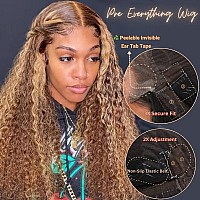 Nadula Pre Everything Glueless 13X4 Precut Lace Front Wig Highlight Honey Blonde Bye Bye Knots Human Hair 0Glue Lace Frontal C