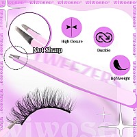 Wiwoseo Self Adhesive Eyelashes No Glue Need False Lashes Natural Look Lash Extensions Reuseable Selfadhesive Eyelashes Wispy F