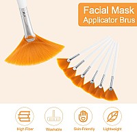 48 Pcs Fan Brushes Facial Applicator Multiuse Soft Peel Makeup Brush Spa Tools For Women And Girls Enhance Your Skincare Ritua