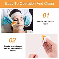 48 Pcs Fan Brushes Facial Applicator Multiuse Soft Peel Makeup Brush Spa Tools For Women And Girls Enhance Your Skincare Ritua