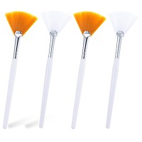 4Pcs Fan Brushes Facial Applicator Multiuse Soft Peel Makeup Brush Spa Tools For Women And Girls Enhance Your Skincare Ritual