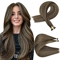 Full Shine Genius Weft Hair Extensions Human Hair Hand Tied Weft Hair Extensions Color Bm Brown Machine Remy Hair Extensions Sew