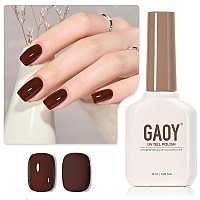 Gaoy Brown Gel Nail Polish 16Ml Soak Off Gel Polish Uv Light Cure For Nail Art Diy Manicure At Home 2086 Roasted Brownie