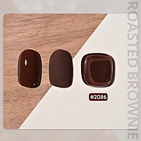 Gaoy Brown Gel Nail Polish 16Ml Soak Off Gel Polish Uv Light Cure For Nail Art Diy Manicure At Home 2086 Roasted Brownie