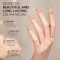 Gaoy Glitter Gel Nail Polish 16Ml Gold Sparkly Gel Polish Diamond Shiny Uv Gel For Nail Art Soak Off Nail Polish Home Diy 20