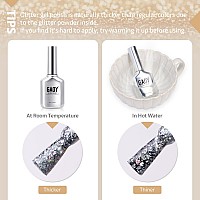 Gaoy Glitter Gel Nail Polish 16Ml Gold Sparkly Gel Polish Diamond Shiny Uv Gel For Nail Art Soak Off Nail Polish Home Diy 20