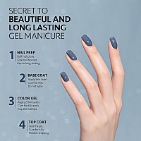 Gaoy Blue Gel Nail Polish 16Ml Soak Off Gel Polish Uv Light Cure For Nail Art Diy Manicure At Home 1271 Blue Borealis