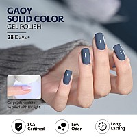 Gaoy Blue Gel Nail Polish 16Ml Soak Off Gel Polish Uv Light Cure For Nail Art Diy Manicure At Home 1271 Blue Borealis