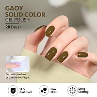 Gaoy Green Gel Nail Polish 16Ml Soak Off Gel Polish Uv Light Cure For Nail Art Diy Manicure At Home 2074 Moss Green