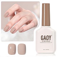 Gaoy Brown Gel Nail Polish 16Ml Soak Off Gel Polish Uv Light Cure For Nail Art Diy Manicure At Home 2072 French Mocha